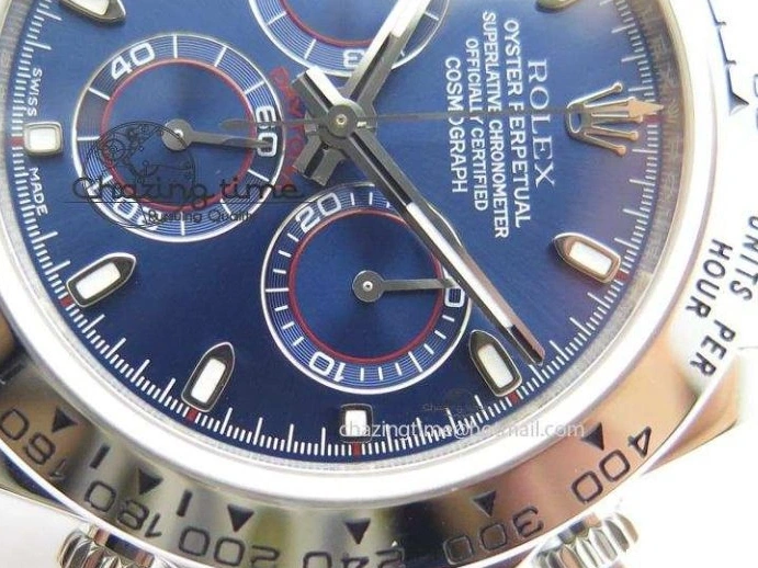 AAA Replica Watches Blue On Bracelet 116520 A SS Daytona Edition JF Dial 3944 Best QuickDry 1227